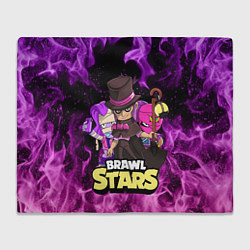 Плед флисовый BRAWL STARS MORTIS, цвет: 3D-велсофт