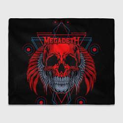 Плед флисовый Megadeth, цвет: 3D-велсофт