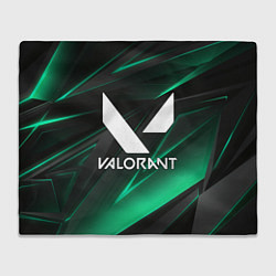 Плед флисовый VALORANT, цвет: 3D-велсофт
