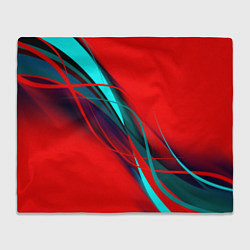 Плед флисовый GEOMETRY STRIPES, цвет: 3D-велсофт