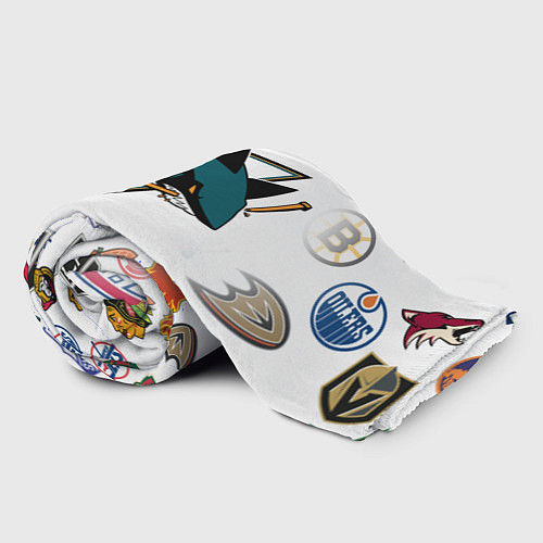 Плед San Jose Sharks NHL teams pattern / 3D-Велсофт – фото 2