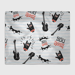 Плед флисовый Ты рокер, цвет: 3D-велсофт