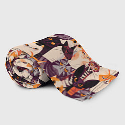 Плед флисовый КОТИКИ, цвет: 3D-велсофт — фото 2