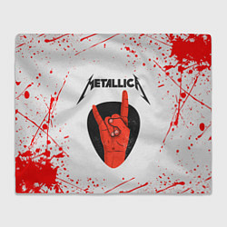 Плед флисовый METALLICA Z, цвет: 3D-велсофт