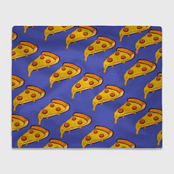 Плед флисовый Кусочки пиццы, цвет: 3D-велсофт