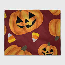Плед флисовый Сладкие хэллоуин, цвет: 3D-велсофт