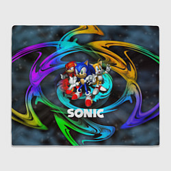 Плед флисовый SONIC TRIO, цвет: 3D-велсофт