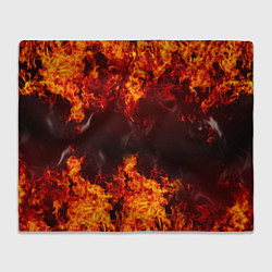 Плед флисовый Огонь, цвет: 3D-велсофт