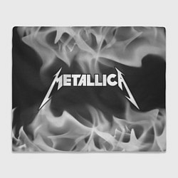 Плед флисовый METALLICA МЕТАЛЛИКА, цвет: 3D-велсофт