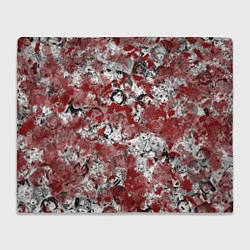 Плед флисовый Кровавый ахегао, цвет: 3D-велсофт