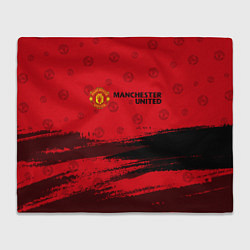 Плед флисовый MANCHESTER UNITED, цвет: 3D-велсофт