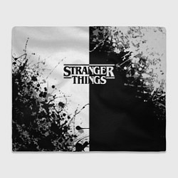 Плед флисовый Stranger Things, цвет: 3D-велсофт