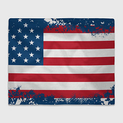 Плед флисовый Америка, цвет: 3D-велсофт