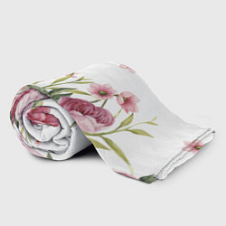 Плед флисовый Розовые розы, цвет: 3D-велсофт — фото 2