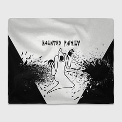 Плед флисовый KIZARU: HAUNTED FAMILY, цвет: 3D-велсофт
