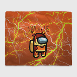 Плед флисовый Among Us Lightning Z, цвет: 3D-велсофт