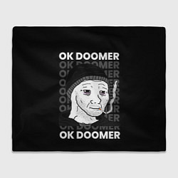 Плед флисовый OK DOOMER, цвет: 3D-велсофт