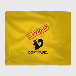 Плед Dont Panic covid-19