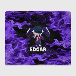 Плед флисовый BRAWL STARS EDGAR, цвет: 3D-велсофт