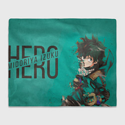 Плед флисовый Hero Midoriya, цвет: 3D-велсофт