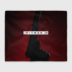 Плед флисовый Hitman III, цвет: 3D-велсофт