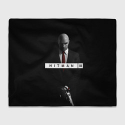 Плед флисовый Hitman 3, цвет: 3D-велсофт