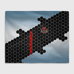 Плед флисовый CYBERPUNK SAMURAI, цвет: 3D-велсофт