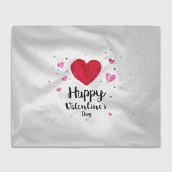 Плед флисовый Valentines Day, цвет: 3D-велсофт