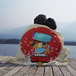 Плед флисовый Brawl Stars - Ronin Ruffs, цвет: 3D-велсофт — фото 2