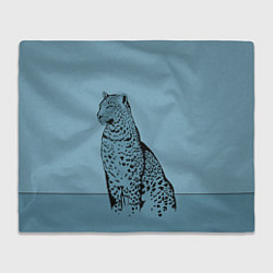 Плед флисовый Леопард, цвет: 3D-велсофт