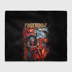 Плед флисовый Powerwolf, цвет: 3D-велсофт