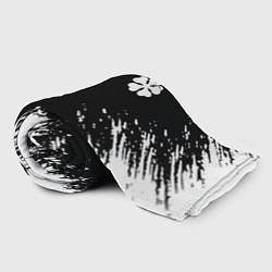 Плед флисовый Черный клевер, цвет: 3D-велсофт — фото 2