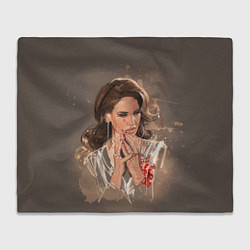 Плед флисовый Lana del rey, цвет: 3D-велсофт
