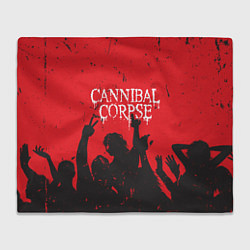 Плед флисовый Cannibal Corpse Труп Каннибала Z, цвет: 3D-велсофт