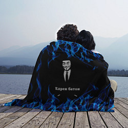 Плед флисовый Анонимус $$$, цвет: 3D-велсофт — фото 2