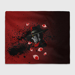Плед флисовый ХеллсингHellsing, цвет: 3D-велсофт