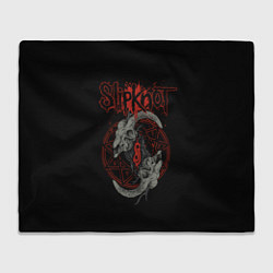 Плед флисовый Slipknot Черепа, цвет: 3D-велсофт