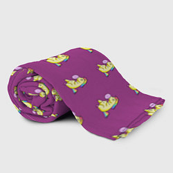 Плед флисовый Фиолетовые пони, цвет: 3D-велсофт — фото 2