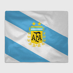 Плед флисовый Сборная Аргентины спина, цвет: 3D-велсофт