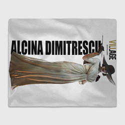 Плед флисовый Леди Альсина Димитреску, цвет: 3D-велсофт