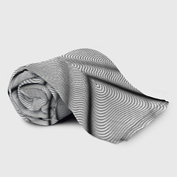 Плед флисовый Линии иллюзия, цвет: 3D-велсофт — фото 2