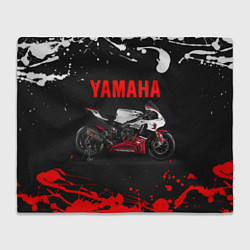 Плед флисовый YAMAHA 004, цвет: 3D-велсофт