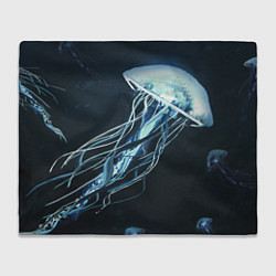 Плед флисовый Рисунок медуза, цвет: 3D-велсофт