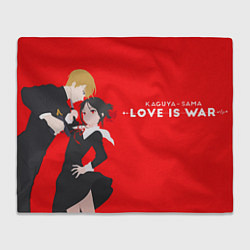 Плед флисовый Love is war, цвет: 3D-велсофт