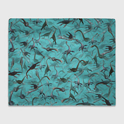 Плед флисовый Лохнесский камуфляж, цвет: 3D-велсофт