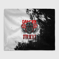 Плед флисовый Stalker 2 Danger, цвет: 3D-велсофт