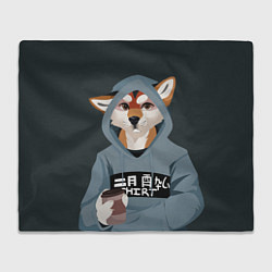 Плед флисовый Furry fox, цвет: 3D-велсофт