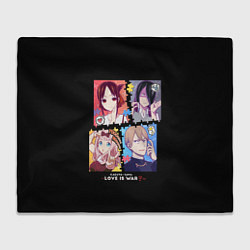 Плед флисовый Kaguya-sama Love Is War, цвет: 3D-велсофт