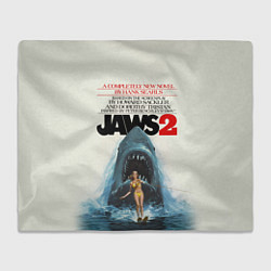 Плед флисовый Jaws 2, цвет: 3D-велсофт