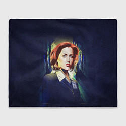 Плед флисовый Dana Scully, цвет: 3D-велсофт